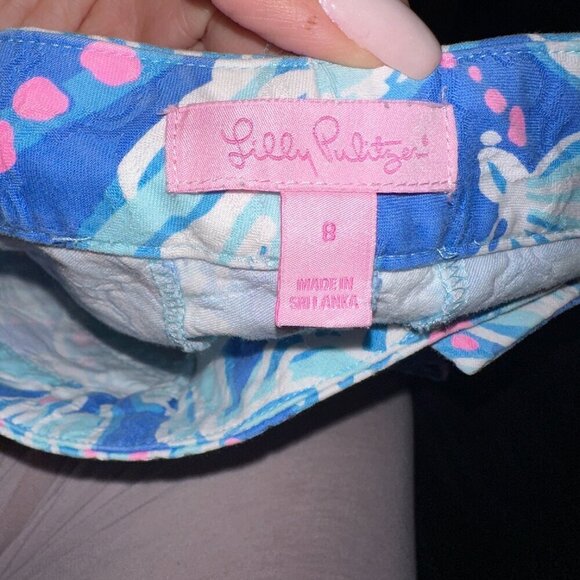 Lilly Pulitzer Kelly Skinny Ankle Pants The Deep Shell size 8 - Picture 4 of 6